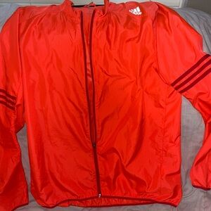 Adidas Men's Vibrant Orange Windbreaker